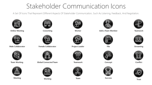 PSI31 Stakeholder Communication Icons-pptinfographics