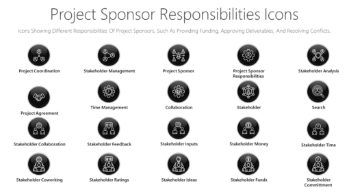 PSI35 Project Sponsor Responsibilities Icons-pptinfographics