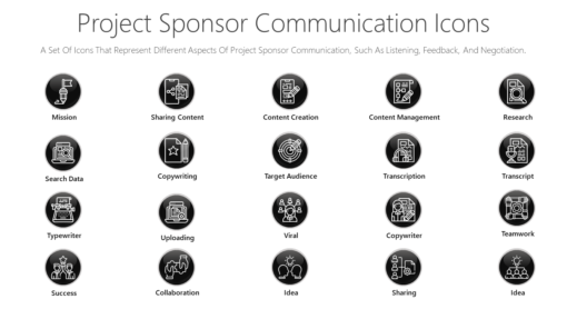 PSI37 Project Sponsor Communication Icons-pptinfographics