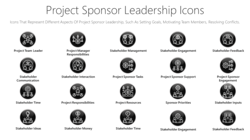 PSI38 Project Sponsor Leadership Icons-pptinfographics