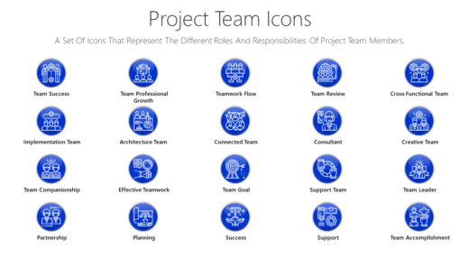 PSI3 Project Team Icons-pptinfographics