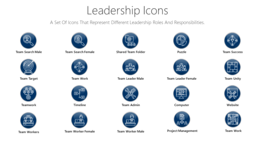 PSI5 Leadership Icons-pptinfographics