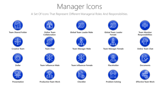 PSI6 Manager Icons-pptinfographics