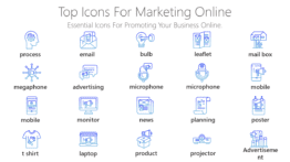 Top Icons for marketing online