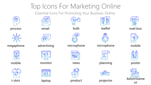 DMI100 Top Icons For Marketing Online-pptinfographics