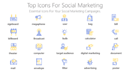 Top Icons for social marketing