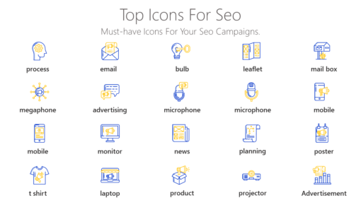 DMI103 Top Icons For Seo-pptinfographics