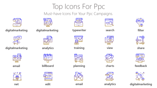 DMI105 Top Icons For Ppc-pptinfographics
