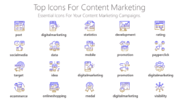 Top Icons for content marketing