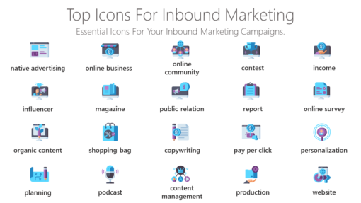 DMI110 Top Icons For Inbound Marketing-pptinfographics