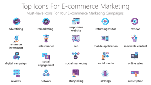 DMI111 Top Icons For E commerce Marketing-pptinfographics