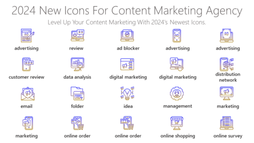 DMI123 2024 New Icons For Content Marketing Agency-pptinfographics