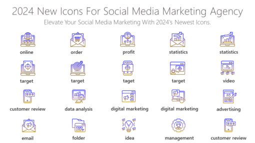 DMI124 2024 New Icons For Social Media Marketing Agency-pptinfographics