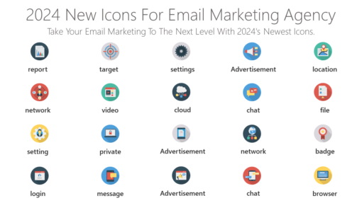 DMI125 2024 New Icons For Email Marketing Agency-pptinfographics