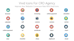 Vivid Icons for conversion rate optimization agency