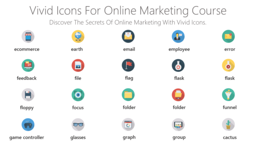 DMI133 Vivid Icons For Online Marketing Course-pptinfographics