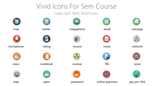 DMI135 Vivid Icons For Sem Course-pptinfographics