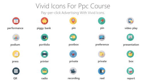 DMI136 Vivid Icons For Ppc Course-pptinfographics