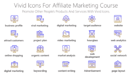 Vivid Icons for affiliate marketing course