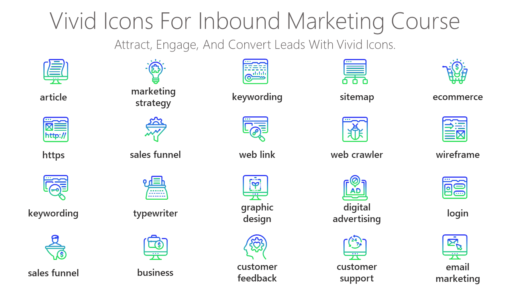 DMI141 Vivid Icons For Inbound Marketing Course-pptinfographics