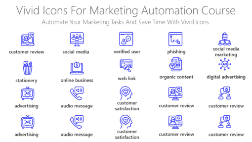 DMI143 Vivid Icons For Marketing Automation Course-pptinfographics