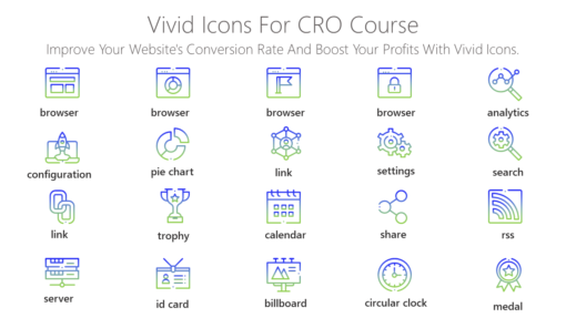 DMI145 Vivid Icons For CRO Course-pptinfographics