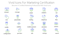 Vivid Icons for marketing certification