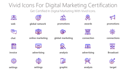 DMI147 Vivid Icons For Digital Marketing Certification-pptinfographics