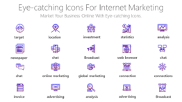 Eye-catching Icons for internet marketing