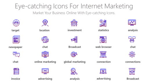 DMI148 Eye catching Icons For Internet Marketing-pptinfographics