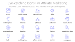 Eye-catching Icons for affiliate marketing