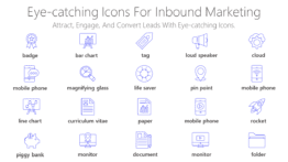 Eye-catching Icons for inbound marketing