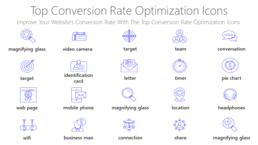 DMI158 Top Conversion Rate Optimization Icons-pptinfographics