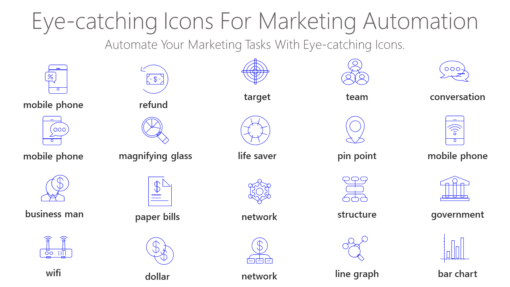 DMI160 Eye catching Icons For Marketing Automation-pptinfographics