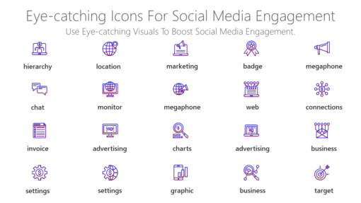 DMI167 Eye catching Icons For Social Media Engagement-pptinfographics