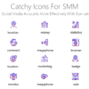DMI168 Catchy Icons For SMM-pptinfographics
