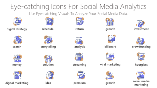 DMI169 Eye catching Icons For Social Media Analytics-pptinfographics