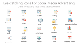 Eye-catching Icons for social media advertising