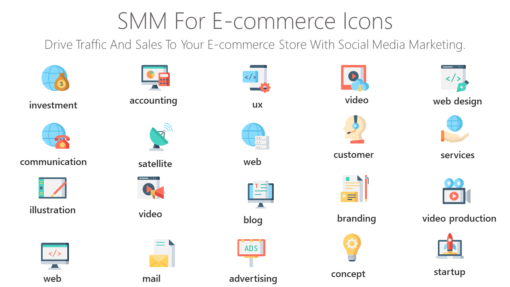 DMI172 SMM For E commerce Icons-pptinfographics