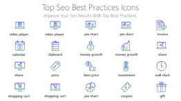 Top SEO best practices Icons