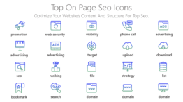 Top on page SEO Icons