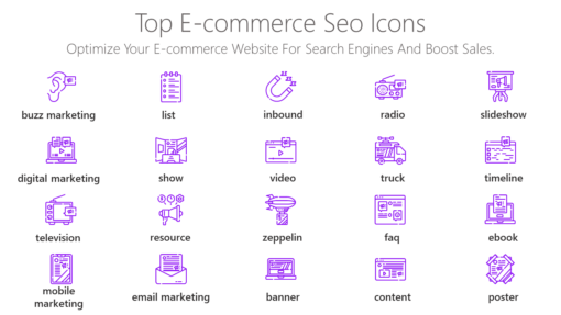 DMI184 Top E commerce Seo Icons-pptinfographics