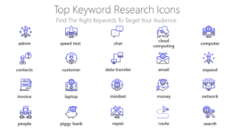 Top keyword research Icons