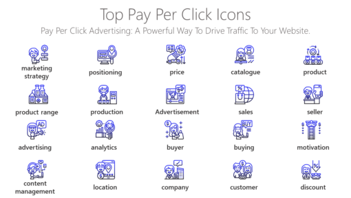 DMI195 Top Pay Per Click Icons-pptinfographics