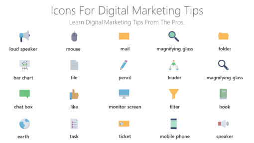 DMI70 Icons For Digital Marketing Tips-pptinfographics