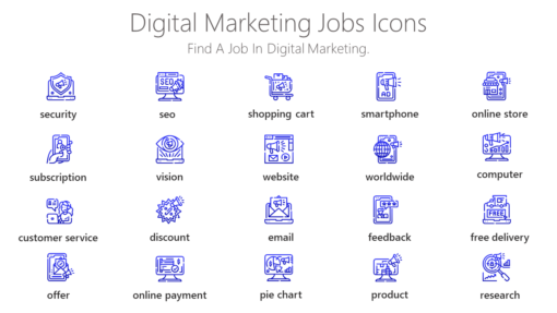 DMI82 Digital Marketing Jobs Icons-pptinfographics