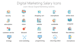 digital marketing salary Icons