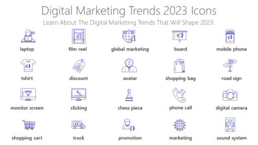 DMI87 Digital Marketing Trends 2023 Icons-pptinfographics