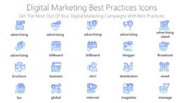 digital marketing best practices Icons