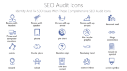 SEO audit icons